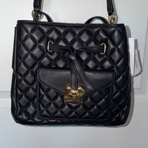 Love Moschino Black Quilted Shoulder Bag